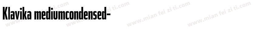 Klavika mediumcondensed字体转换